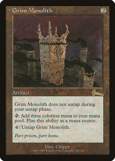 Grim Monolith 126 Urza's Legacy (ULG) [Nonfoil] MP