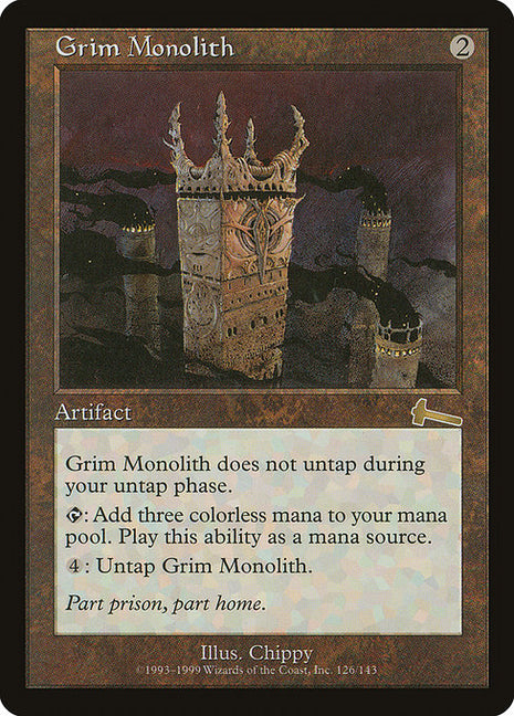 Grim Monolith 126 Urza's Legacy (ULG) [Nonfoil] MP