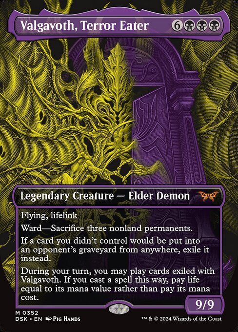 Valgavoth, Terror Eater 352 Duskmourn: House Of Horror (DSK) [Nonfoil] NM