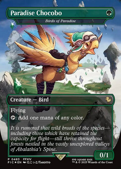 Paradise Chocobo (Birds of Paradise) 483 Final Fantasy Commander (FIC) [Foil] NM
