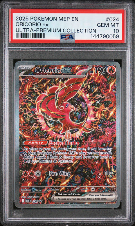 Oricorio EX 24/ - Promo (MEP) PSA 10