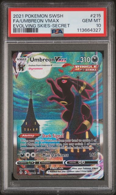 Umbreon VMAX 215/203 - Evolving Skies (EVS) PSA 10