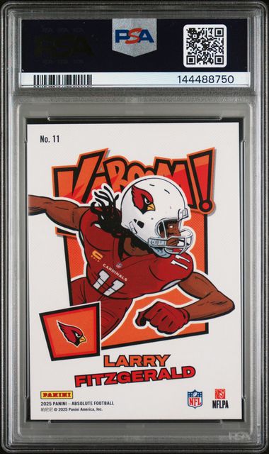 Larry Fitzgerald Horizontal Kaboom! PSA 9 2025 Absolute