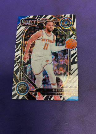 Jalen Brunson [Zebra Prizm] #228 - 2024 Panini Select Basketball NM