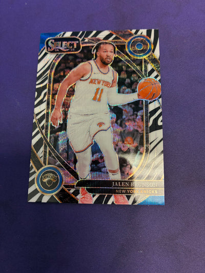 Jalen Brunson [Zebra Prizm] #228 - 2024 Panini Select Basketball NM
