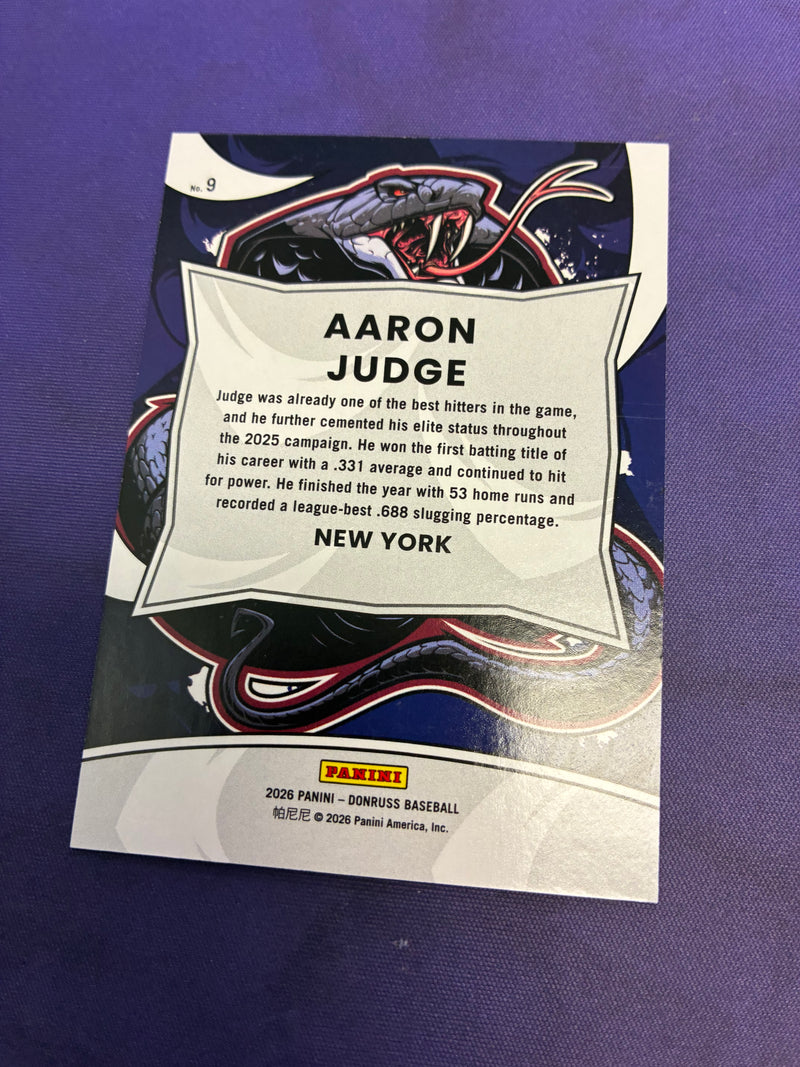 Aaron Judge [Platinum Diamond] #9 - 2026 Panini Donruss Unleashed Baseball NM