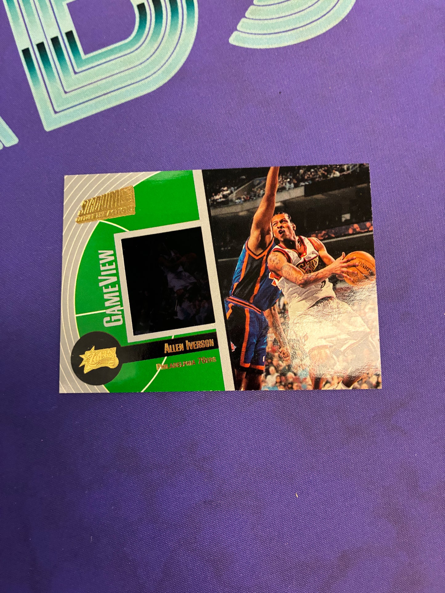 Allen Iverson Game View /100 2001-02 Stadium Club NM
