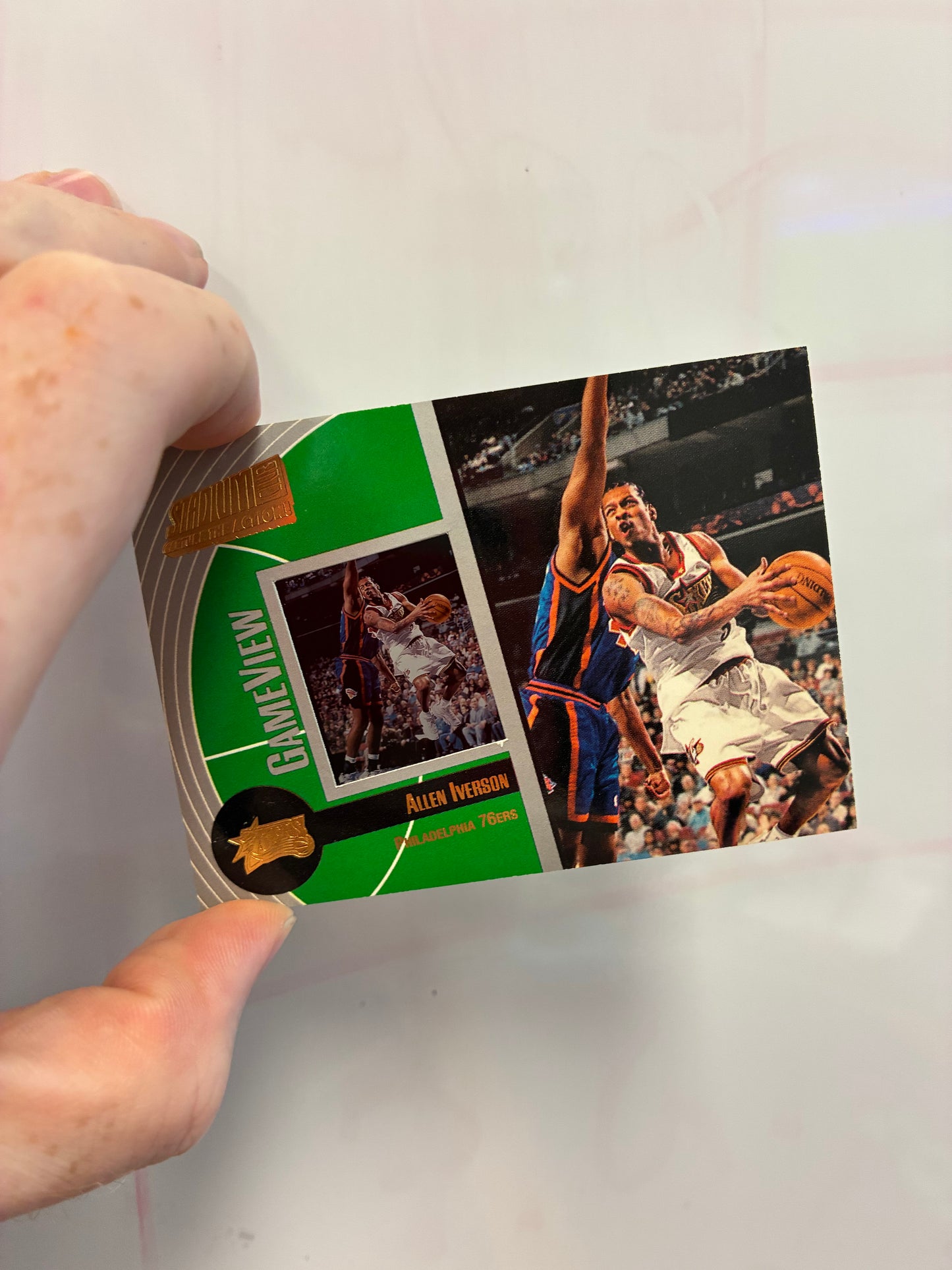 Allen Iverson Game View /100 2001-02 Stadium Club NM