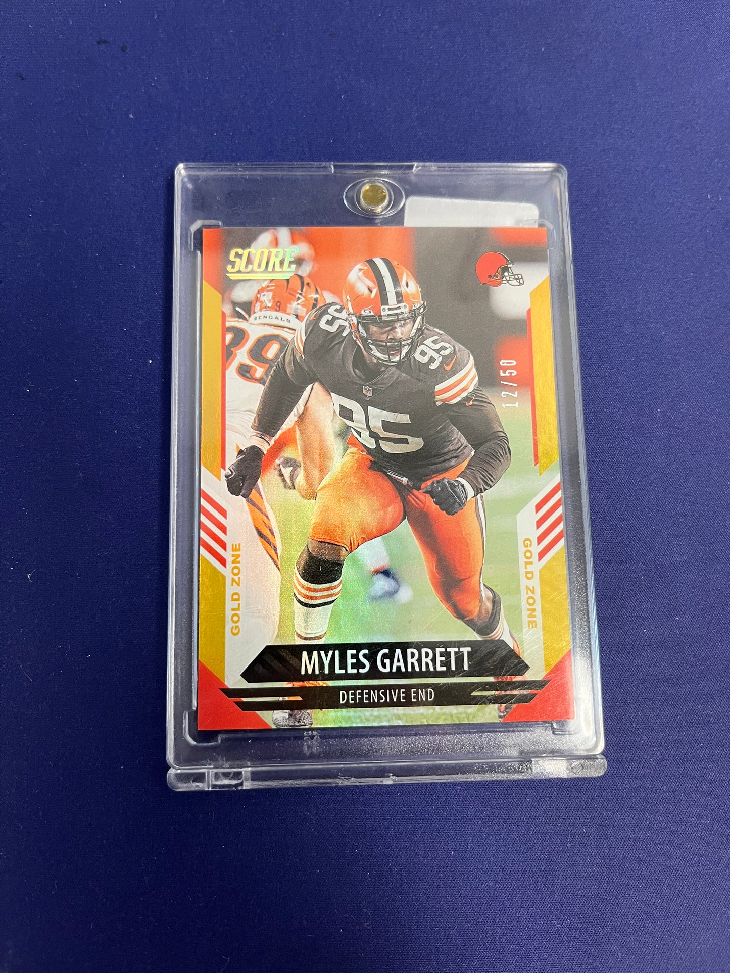 Myles Garrett Gold /50 2021 Score NM