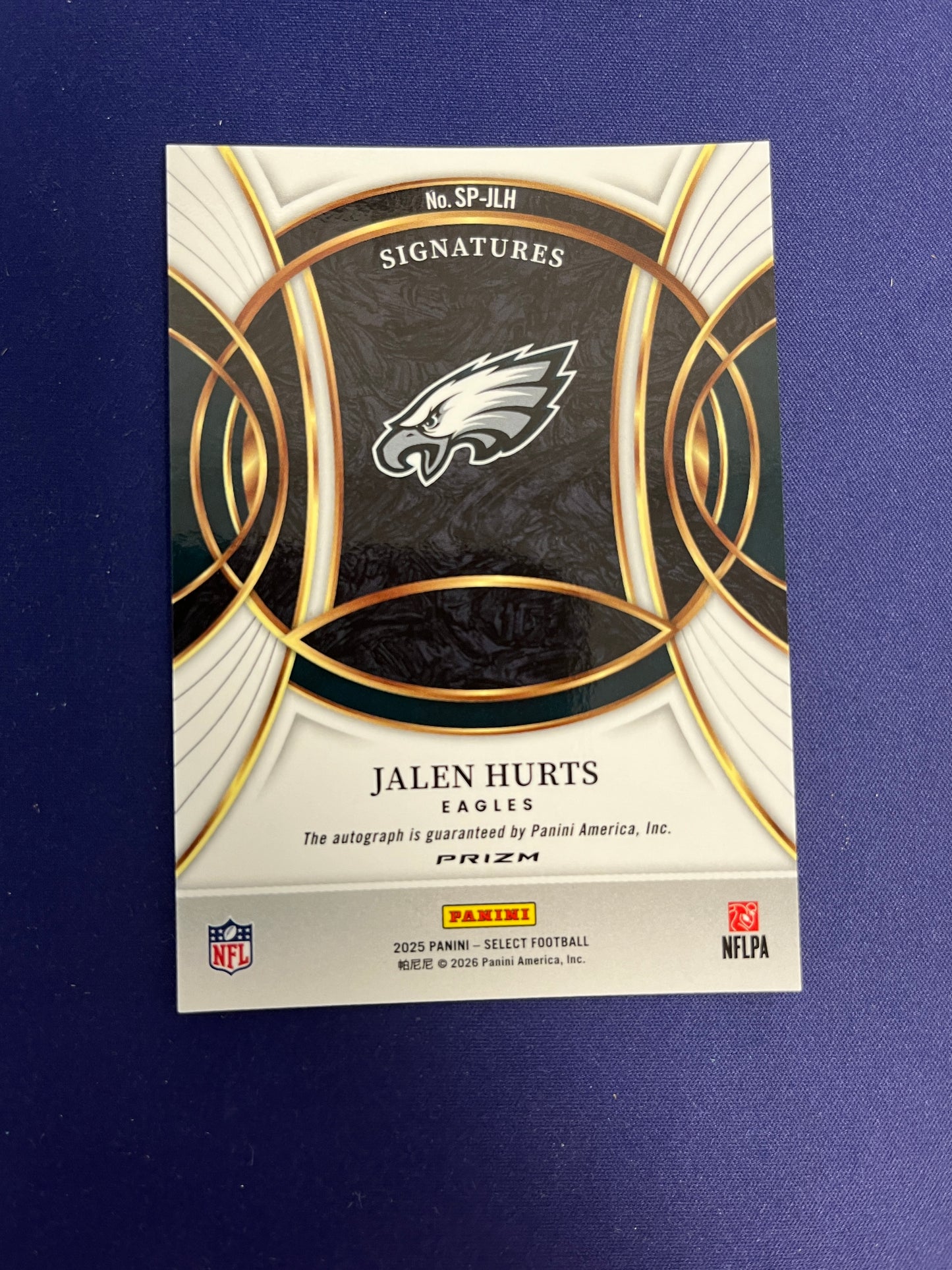 Jalen Hurts AUTO Refractor 2025 Select NM