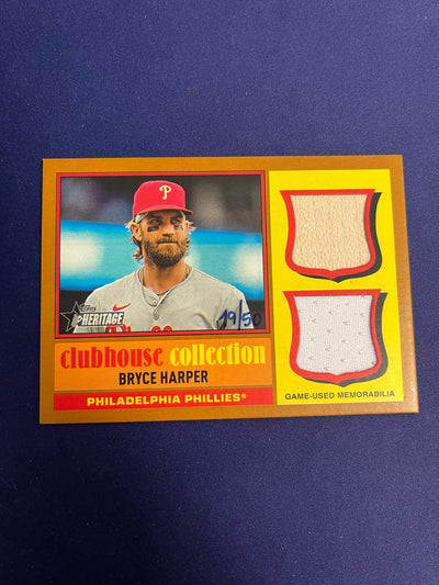 Bryce Harper Clubhouse Collection Dual Relic /50 2025 Heritage NM