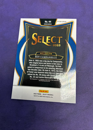 Roy Campanella 1/1 Gold Vinyl 2025 Select NM
