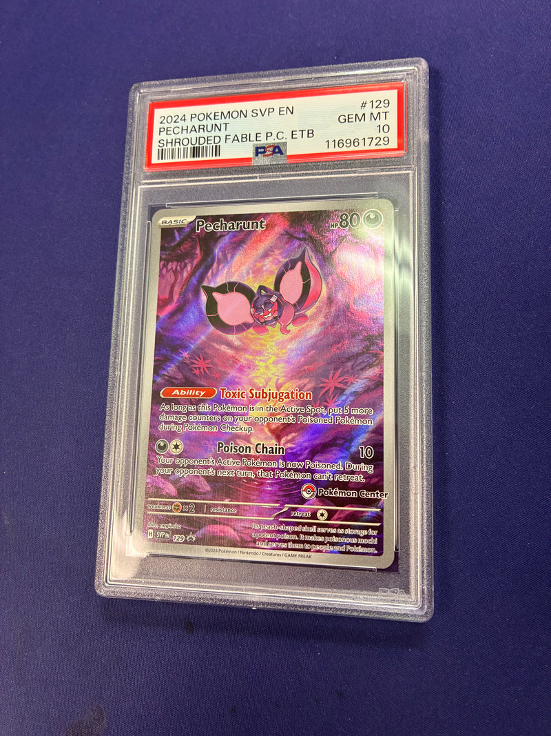 Pecharunt 129/ [Pokemon Center] - Promo (SVP) PSA 10