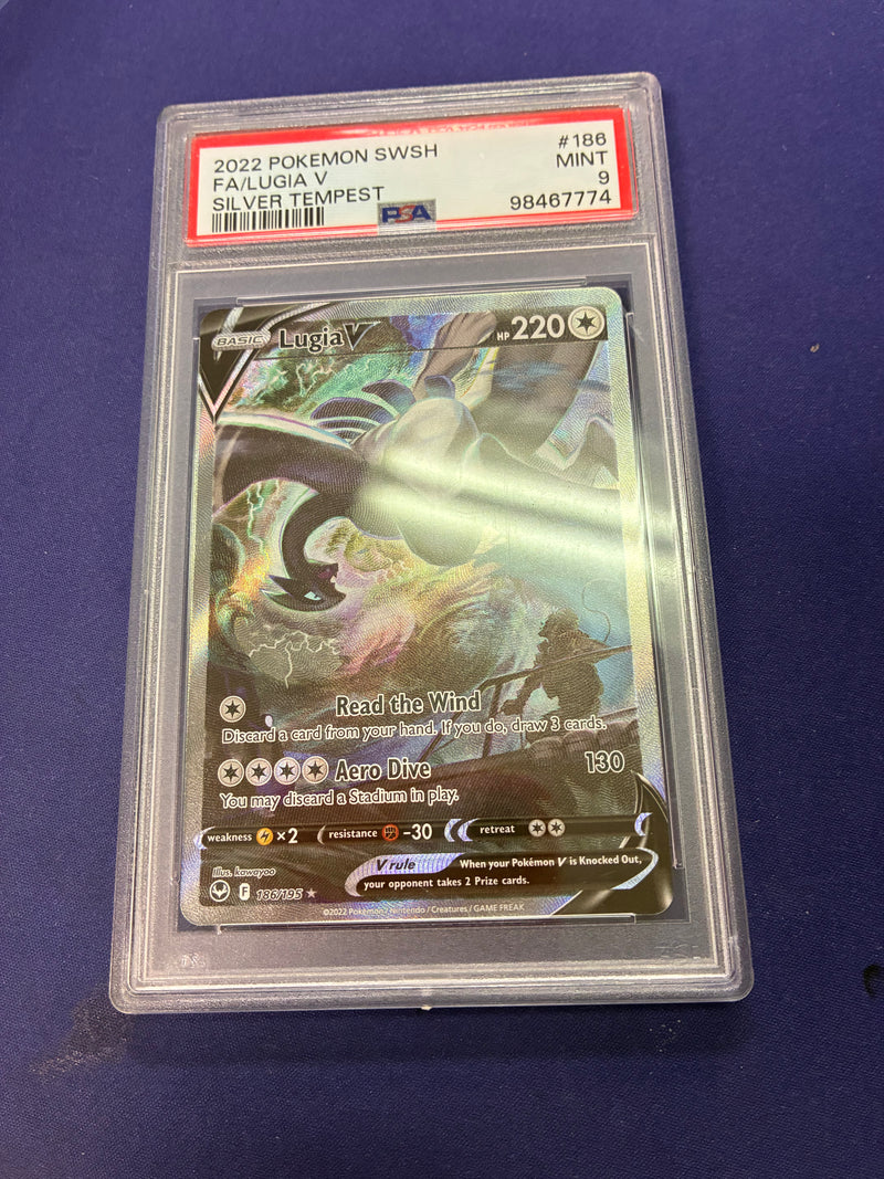 Lugia V 186/195 - Silver Tempest (SIT) PSA 9