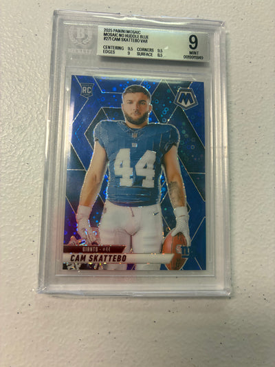 Cam Skattebo Blue Disco /99 RC 2025 Mosaic BGS 9 NM