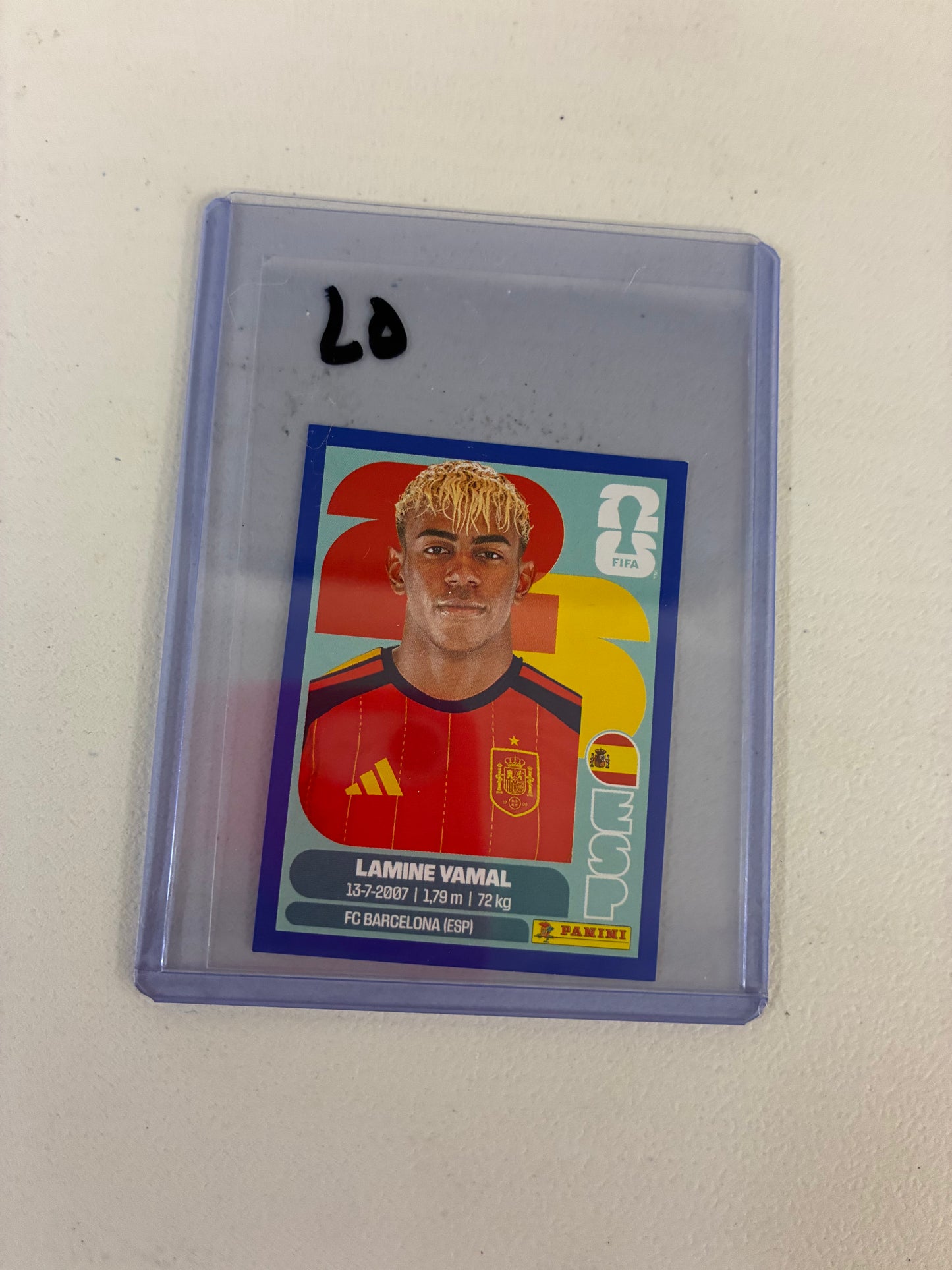 Lamine Yamal 2026 World Cup Sticker Blue NM