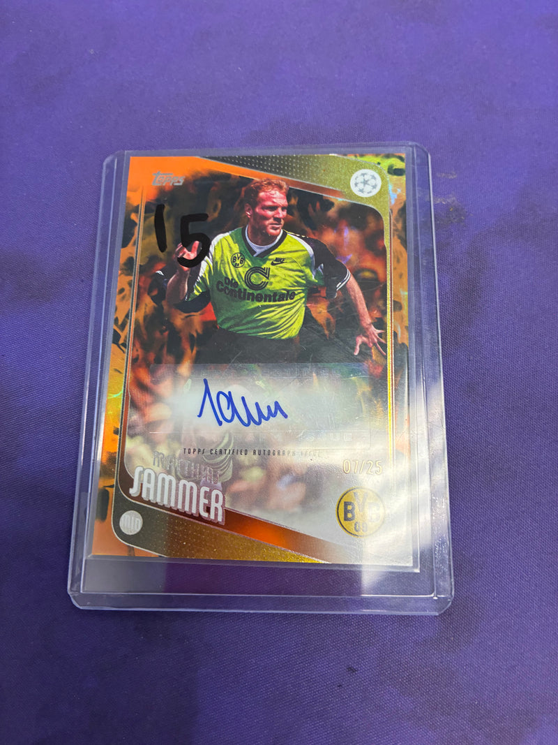 Matthias Sammer Orange /25 AUTO 2026 Topps NM