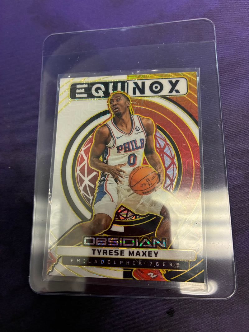 Tyrese Maxey 2025-26 Obsidian Equiniox Gold /10 NM