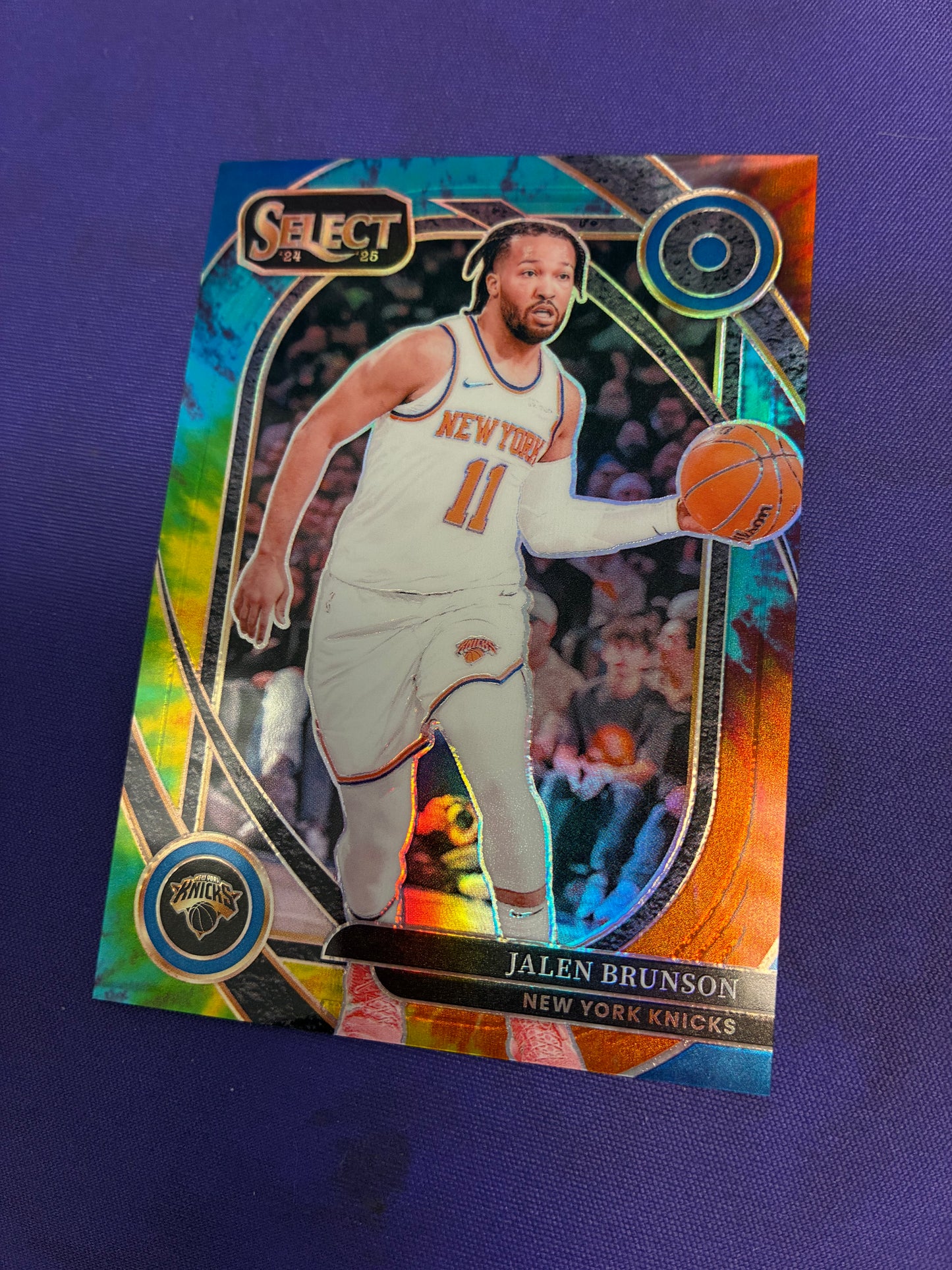 Jalen Brunson [Tie-Dye Prizm] #228 - 2024 Panini Select Basketball NM
