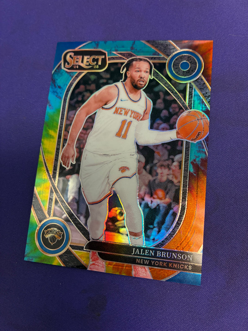 Jalen Brunson [Tie-Dye Prizm] #228 - 2024 Panini Select Basketball NM