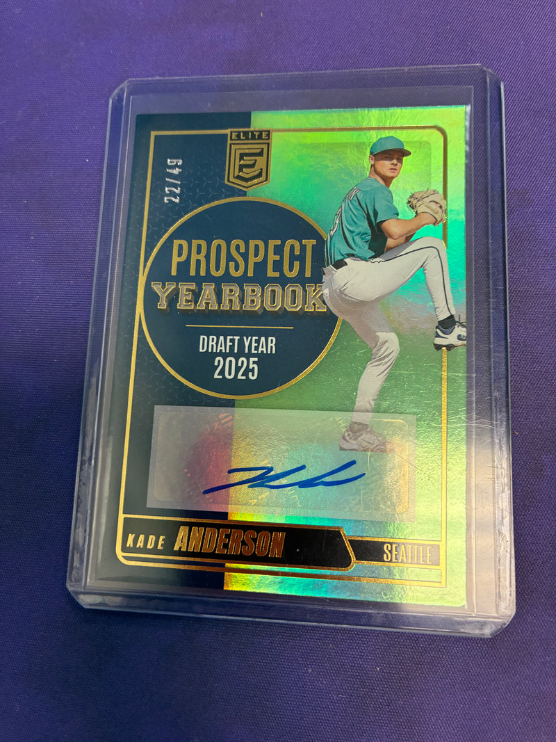 Kade Anderson Green /49 Prospect Yearbook Elite NM