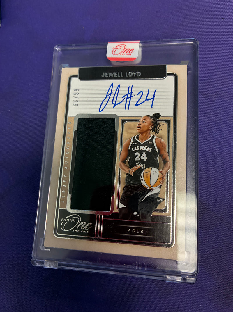 Jewell Loyd #15 - 2025 Panini One And One WNBA Jersey Autograph Basketball NM