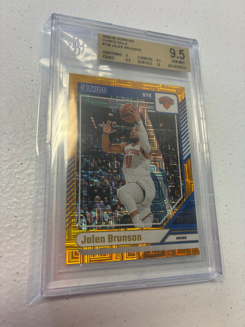 Jalen Brunson [Choice Gold /10] #128 - 2024 Panini Donruss Basketball NM
