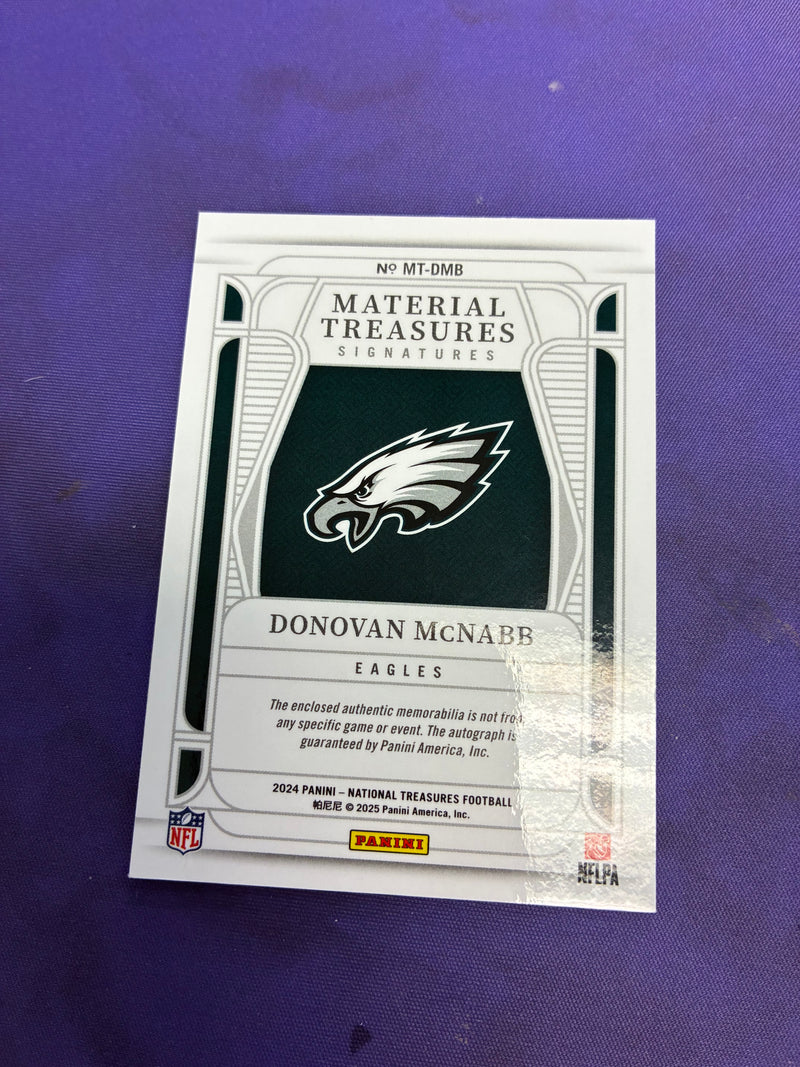Donovan McNabb Patch Auto /49 2024 National Treasures NM
