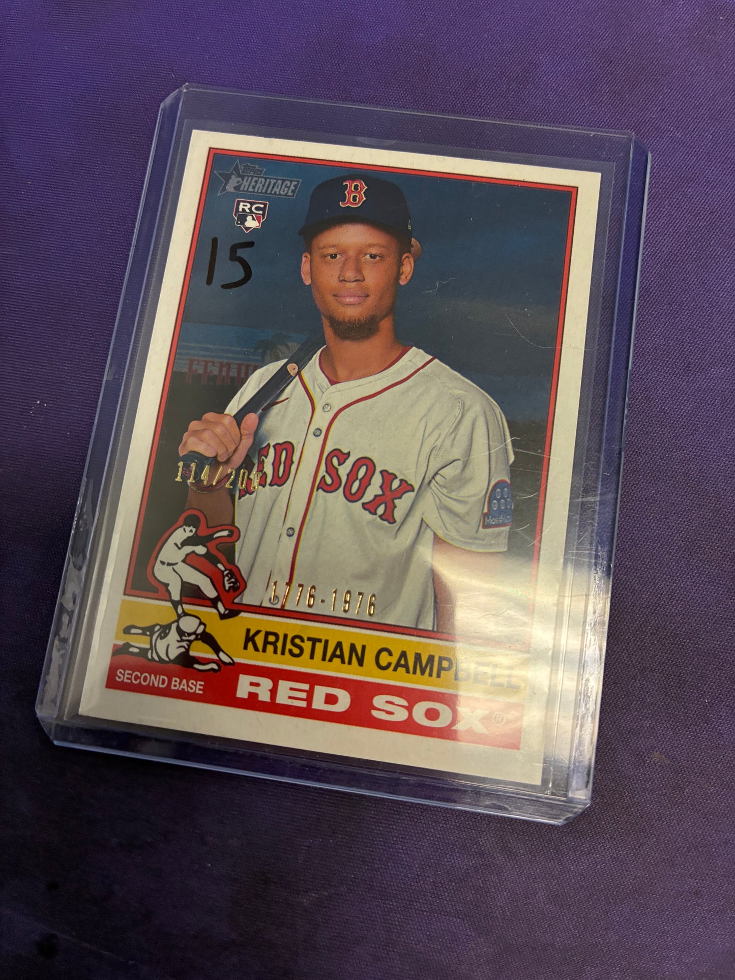 Kristian Campbell [Bicentennial SP] #725 - 2025 Topps Heritage High Number Baseball NM
