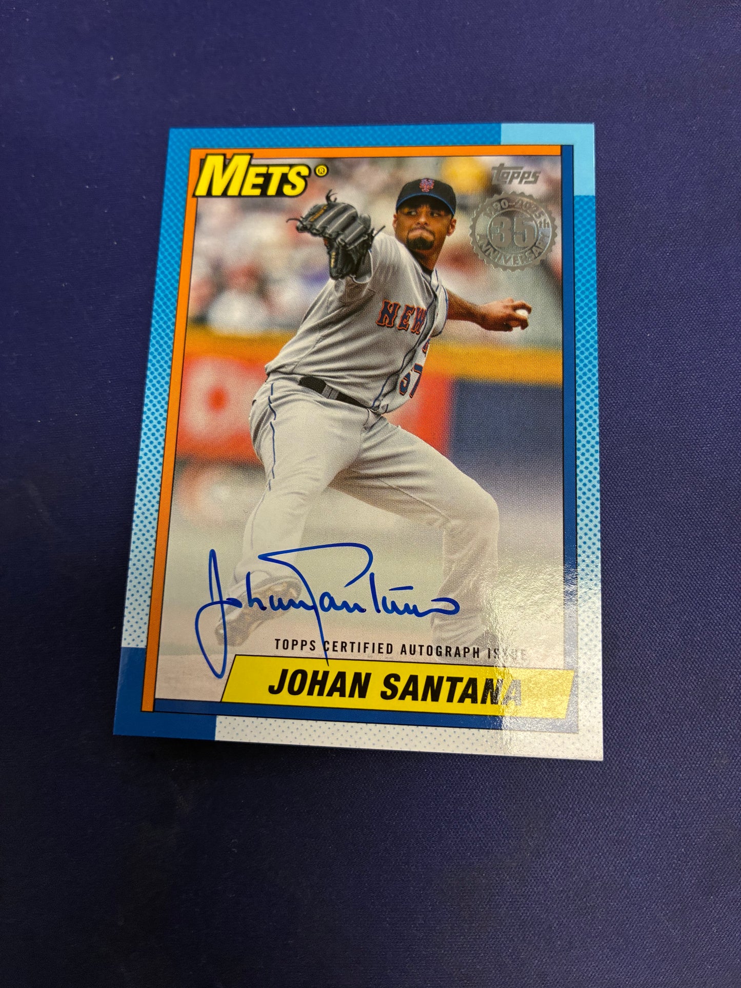 Johan Santana AUTO 2025 Topps NM