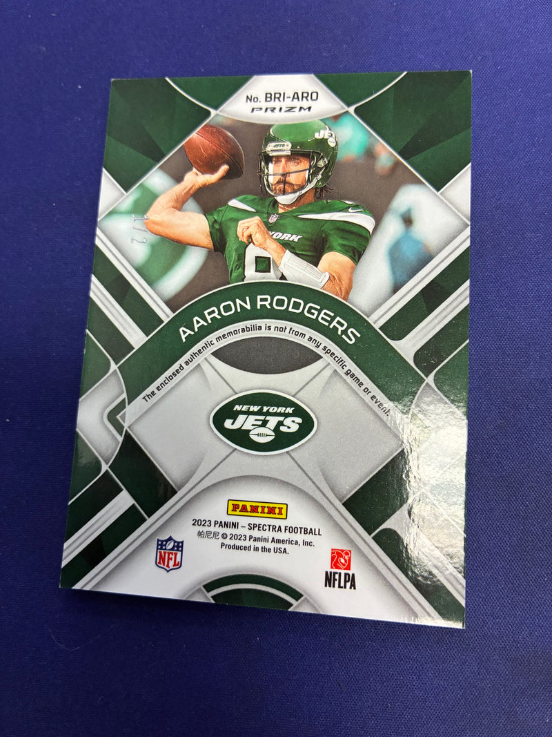 Aaron Rodgers Brilliance Nebula Patch /2 2023 Spectra NM
