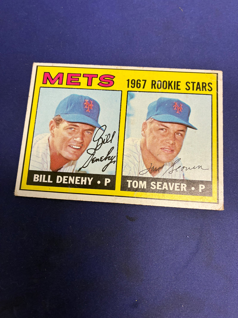 Tom Seaver / Bill Denehy RC 1967 Topps PR
