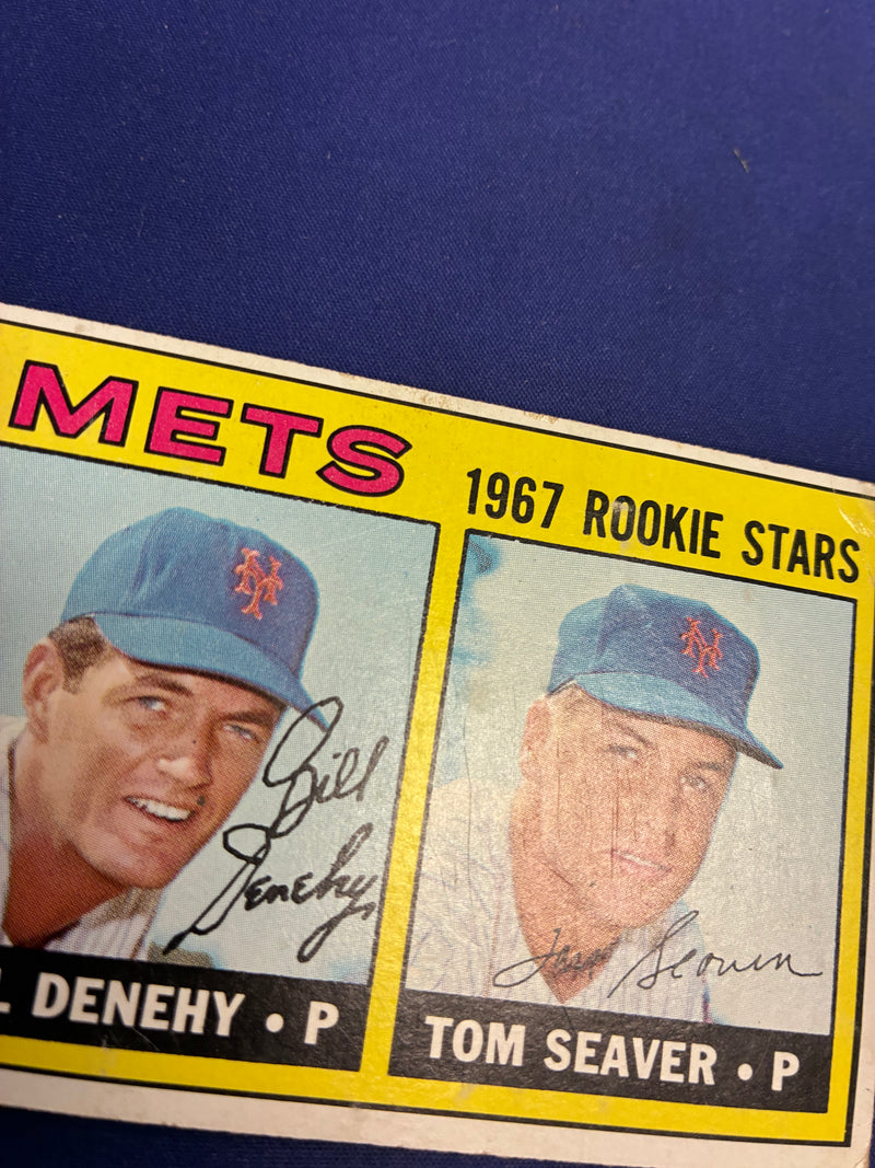 Tom Seaver / Bill Denehy RC 1967 Topps PR