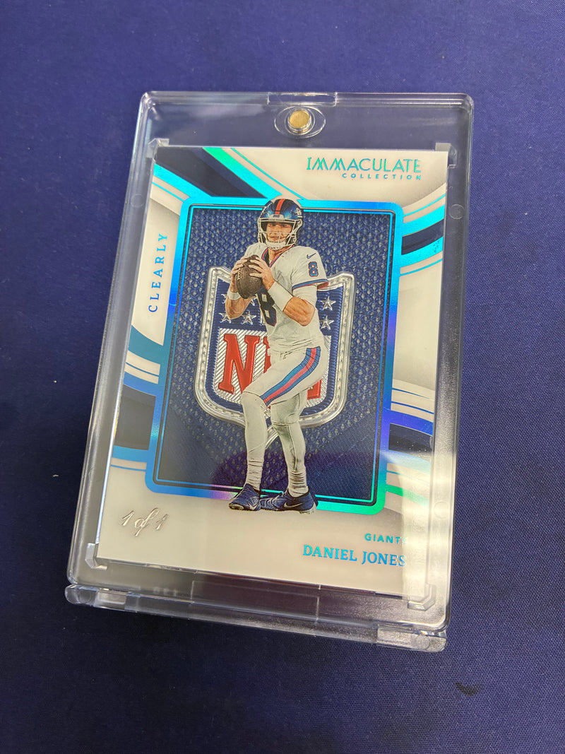 Daniel Jones 1/1 Clearly Patch 2023 Immaculate NM