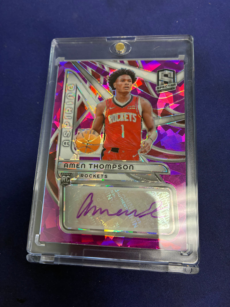 Amen Thompson Aspiring Purple AUTO RC /35 2023-24 Spectra NM