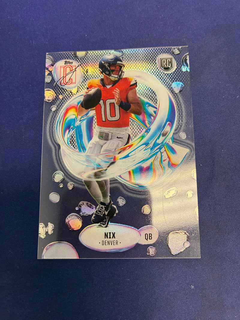 Bo Nix Fluidity RC 2025 Topps Signature Class NM