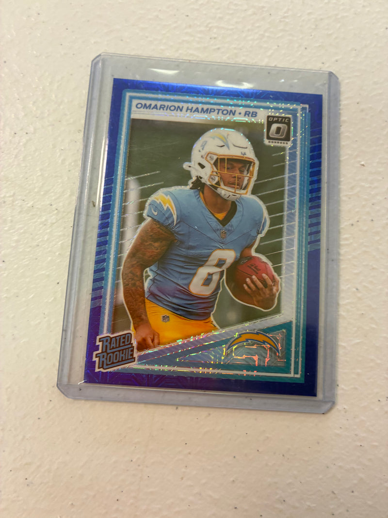 Omarion Hampton Blue Mojo RC /55 RC 2025 Optic NM