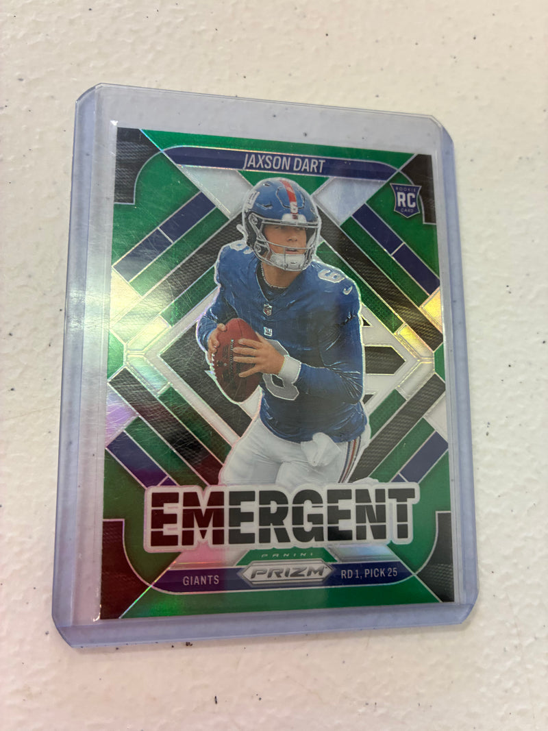 Jaxson Dart Emergent Green Prizm RC 2025 Prizm NM