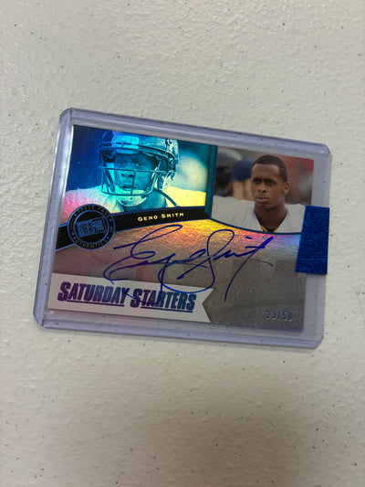 Geno Smith 2013 Press Pass On-Card Auto RC /50 NM