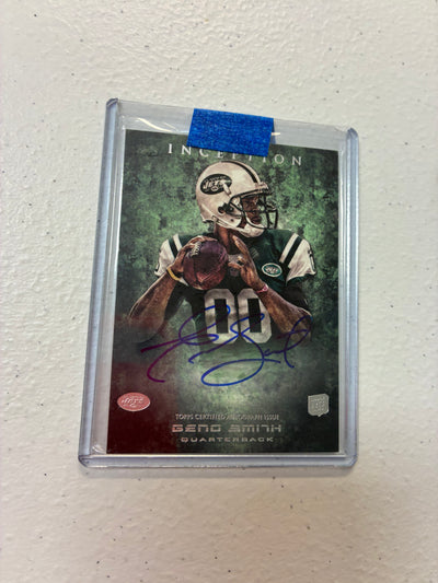 Geno Smith 2013 Topps Inception On-Card Auto RC NM