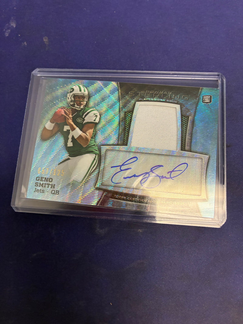 Geno Smith 2013 Bowman Sterling On Card RPA /125 NM