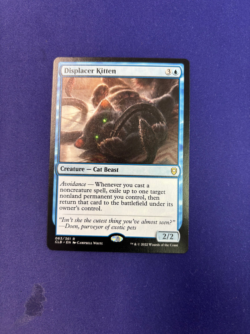 Displacer Kitten 63 Commander Legends: Battle For Baldur's Gate (CLB) [Nonfoil] NM