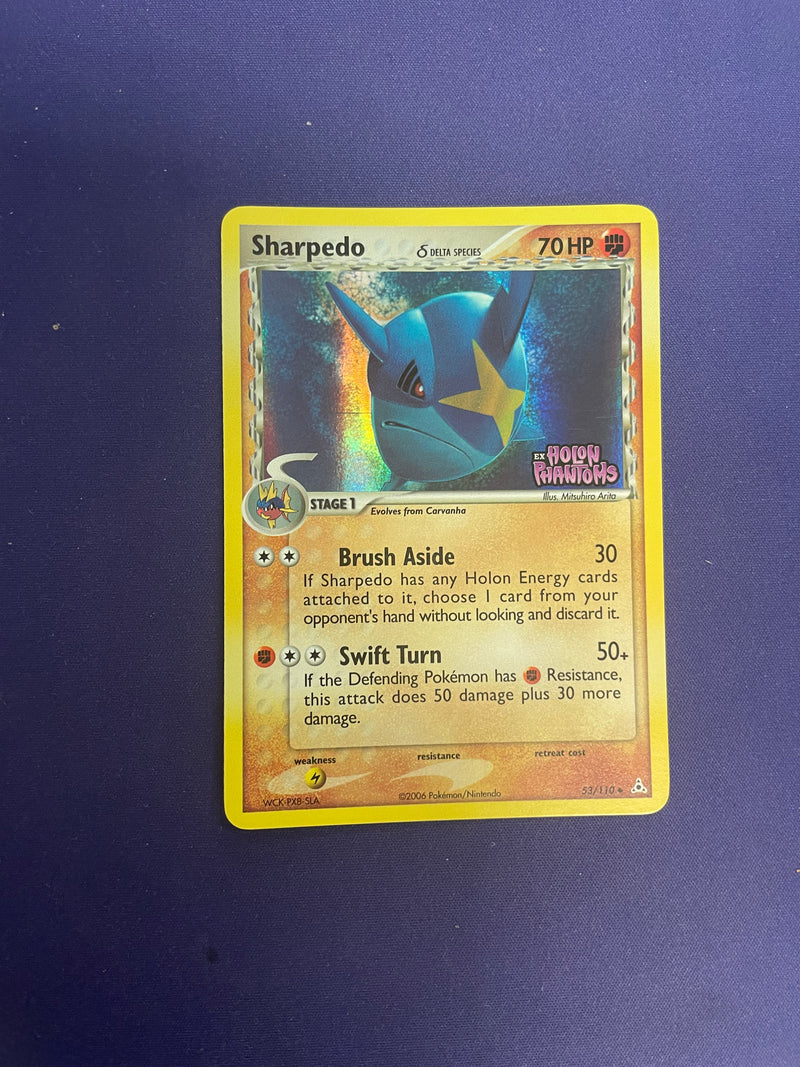 Sharpedo Reverse Holo 53/110 Holon Phantoms LP