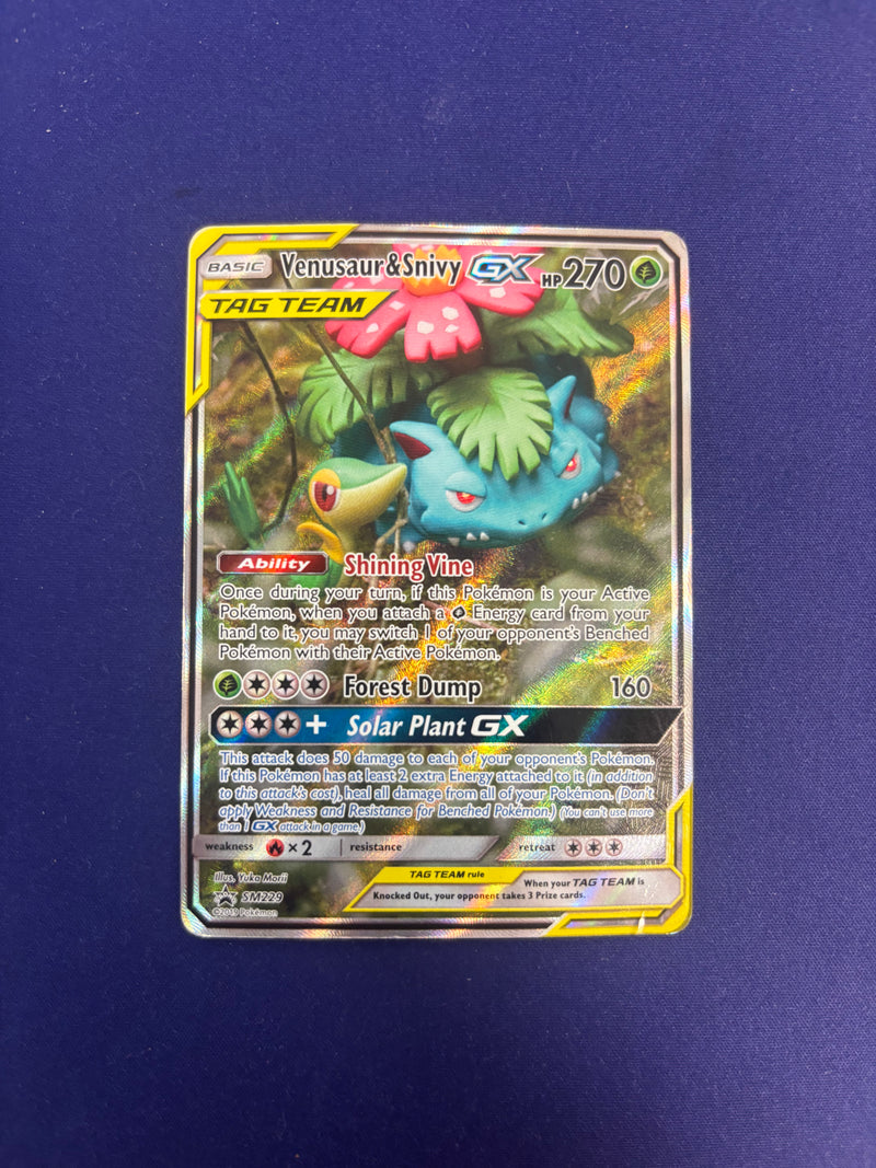 Venusaur & Snivy GX sm229/ - Promo LP