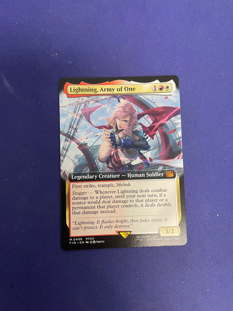 Lightning, Army of One 0498 FIN
