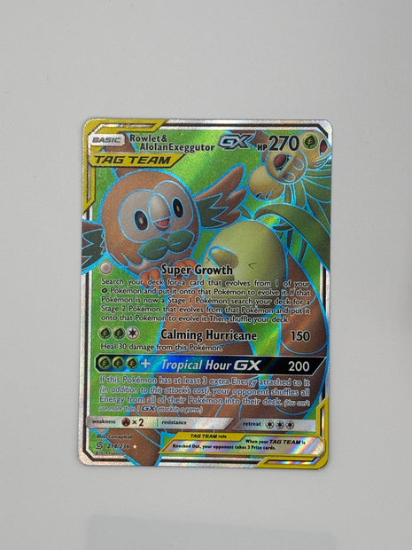 Rowlet & Alolan Exeggutor Gx Foil 214/236