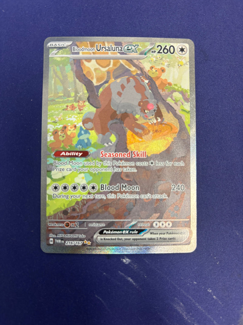 Bloodmoon Ursaluna ex 216/167 - Twilight Masquerade (TWM) NM