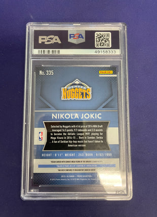 Nikola Jokic Rookie Prizm 2015 PSA 10