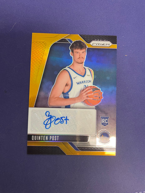 Quinten Post Gold Prizm Auto RC /10 2024-25 Prizm