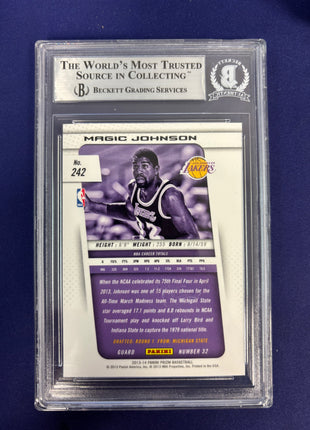Magic Johnson Auth Auto 2013-14 Panini Prizm
